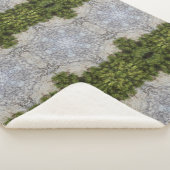 Couverture Sherpa Green Moss & Earth Nature Art (3/4)