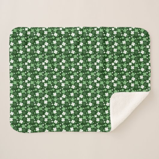 Couverture Sherpa Green Shamrock (Devant (Horizontal))