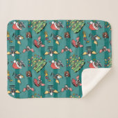 Couverture Sherpa Gremlins | Motif de Noël comique (Devant (Horizontal))