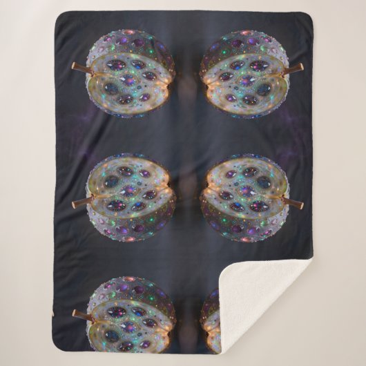 Couverture Sherpa grenade (Devant)