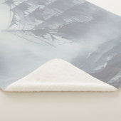 Couverture Sherpa Grey, Gris Fog Pirate Navire Retraite (3/4)