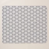 Couverture Sherpa Grille Blanche Grise Gelée (Devant (Horizontal))