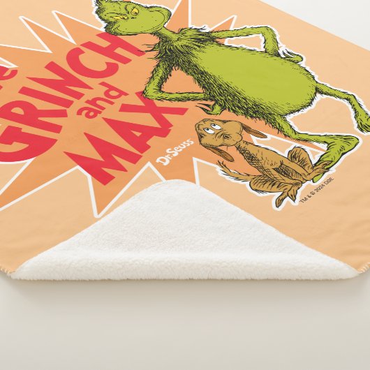 Couverture Sherpa Grille | Grinch & Max Starburst (3/4)