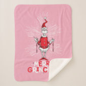 Couverture Sherpa Grille | Joyeux Grinchmas (Devant)