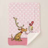 Couverture Sherpa Grille | Max & Cindy Lou Qui (Devant)