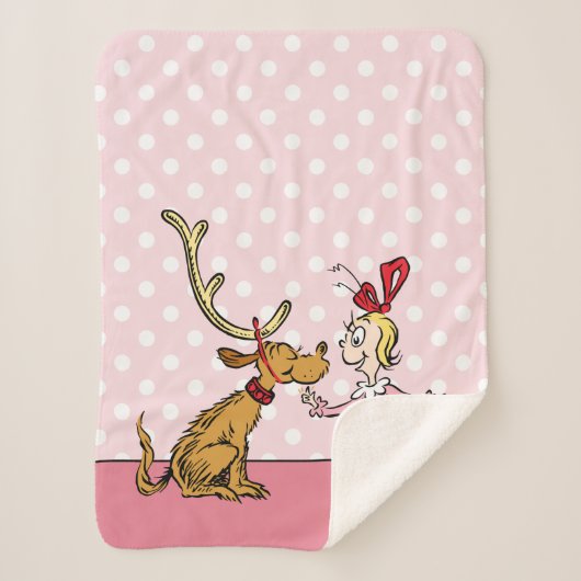 Couverture Sherpa Grille | Max & Cindy Lou Qui (Devant)