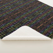 Couverture Sherpa Grille Néon Sombre (3/4)