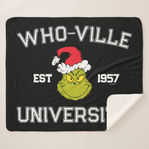 Couverture Sherpa Grille Who-ville University Est 1957