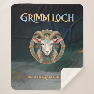 Couverture Sherpa Grimmloch Goat Emblem Fantasy RPG Single-Sided