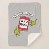 Couverture Sherpa Grinch classique | Fonctionnera pour le devis de h (Devant)