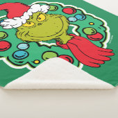 Couverture Sherpa Grinch | Couronne de Noël (3/4)