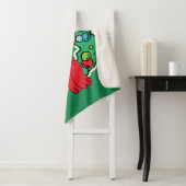 Couverture Sherpa Grinch | Couronne de Noël (En situation)