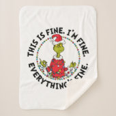 Couverture Sherpa Grinch | Everything's Fine (Devant)