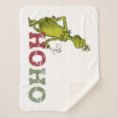 Couverture Sherpa Grinch | Ho Ho Ho (Devant)