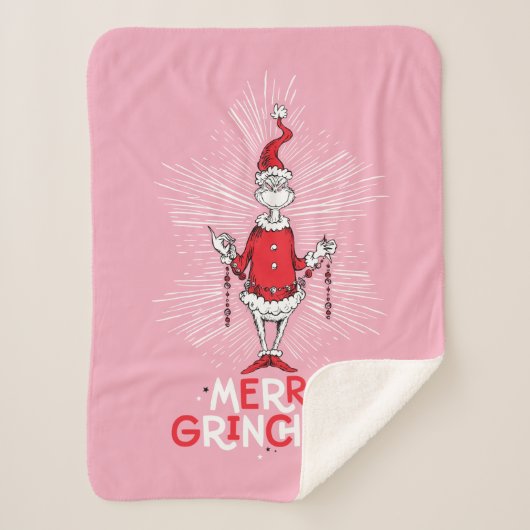 Couverture Sherpa Grinch | Joyeux Grinchmas (Devant)