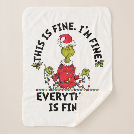 Couverture Sherpa Grinch | Tout va bien (Devant)