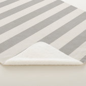 Couverture Sherpa Gris et ivoire | Ferme moderne (3/4)