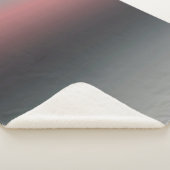 Couverture Sherpa Gris, rose, dégradé noir, Ombre. (3/4)