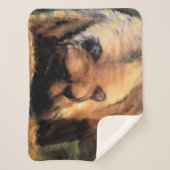 Couverture Sherpa Grizzly Bear vous regarde (Devant)