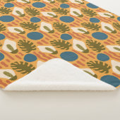 Couverture Sherpa Groovy Floral Rétro (3/4)