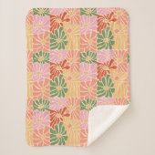 Couverture Sherpa Groovy Retro Floral (Devant)