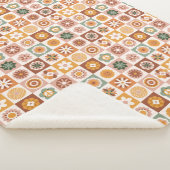 Couverture Sherpa Groovy Retro Floral Check (3/4)