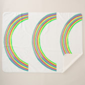 Couverture Sherpa Gros arcs-en-ciel (60 po x 80 po) (Devant (Horizontal))