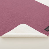 Couverture Sherpa Gros look de pointes en nappes - Rose foncé couver (3/4)