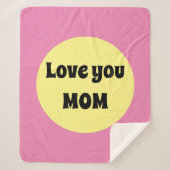 Couverture Sherpa Gros point jaune (Devant)