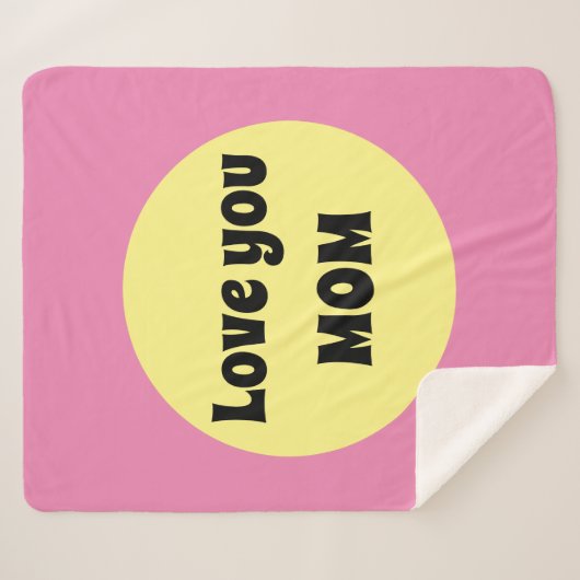 Couverture Sherpa Gros point jaune (Devant (Horizontal))