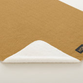 Couverture Sherpa Gros Tricots - Miel Jaune vos initiales (3/4)
