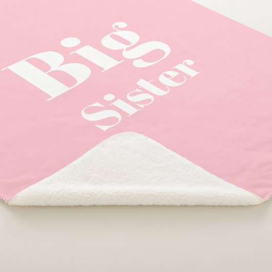 Couverture Sherpa Grosse soeur rose blanche fille (3/4)