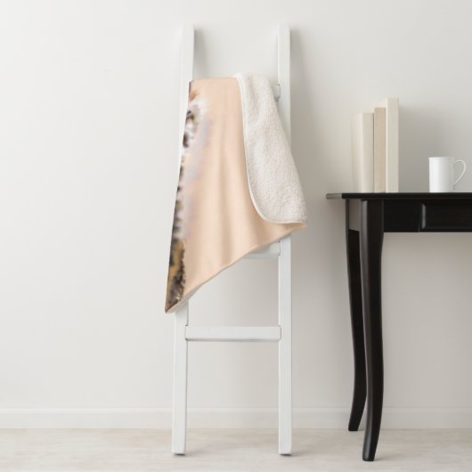 Couverture Sherpa Grotte sherpa avec autruche joyeuse - Smile (En situation)