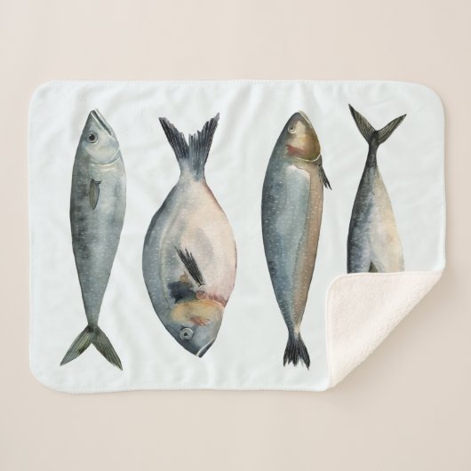 Couverture Sherpa Groupe des quatre poissons (Devant (Horizontal))