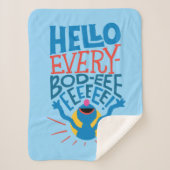 Couverture Sherpa Grover Hello (Devant)