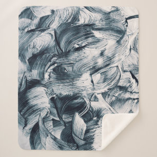 Couverture Sherpa Grunge Brush Strokes, Arrière - plan Abstrait.