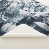 Couverture Sherpa Grunge Brush Strokes, Arrière - plan Abstrait. (3/4)