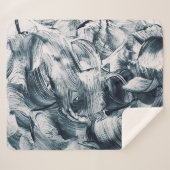 Couverture Sherpa Grunge Brush Strokes, Arrière - plan Abstrait. (Devant (Horizontal))
