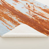 Couverture Sherpa grunge rouille mur arrière - plan et texture (3/4)