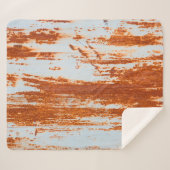 Couverture Sherpa grunge rouille mur arrière - plan et texture (Devant (Horizontal))