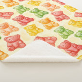 Couverture Sherpa Gummy Bears Mint Pink Yellow Fruit Birthday (3/4)