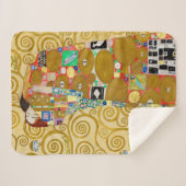 Couverture Sherpa Gustav Klimt Exécution Nouveau Couple (Devant (Horizontal))