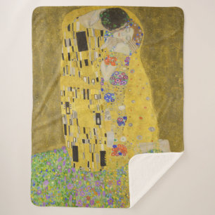 Couverture Sherpa Gustav Klimt - Le baiser