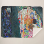 Couverture Sherpa Gustav Klimt - Mort et vie<br><div class="desc">Décès et vie - Gustav Klimt,  Huile sur toile,  1910-1915</div>