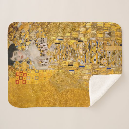 Couverture Sherpa Gustav Klimt - Portrait d'Adele Bloch-Bauer I (Devant (Horizontal))