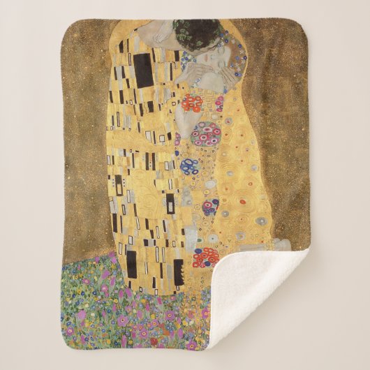Couverture Sherpa Gustav Klimt | The Kiss, 1907-08 (Devant)