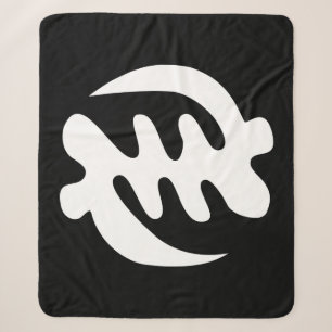 Couverture Sherpa Gye Nyame God is Supreme Adinkra