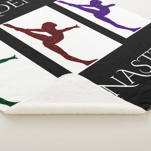 COUVERTURE SHERPA GYMNASTICS SHERPA GRAND BLANCHET AVEC NOM. (3/4)