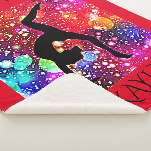 COUVERTURE SHERPA GYMNASTICS SHERPA MOYEN BLANCHET AVEC NOM. (3/4)