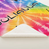 Couverture Sherpa Gymnastique des filles Cravate arc-en-ciel (3/4)